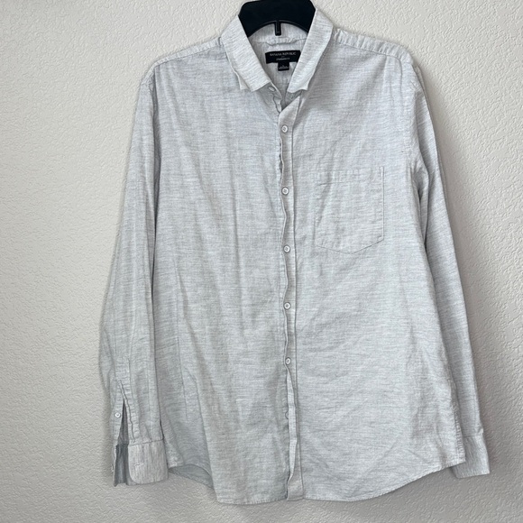Banana Republic Other - Mens Banana Republic Casual Button-Down Shirt Light Gray size Large